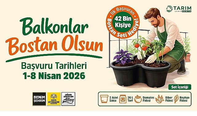 Başkan Altay: “Balkonlar Bostan Olsun Projesi ile 42 Bin Kişiye Sebze Yetiştirme Seti Hediye Edeceğiz”
